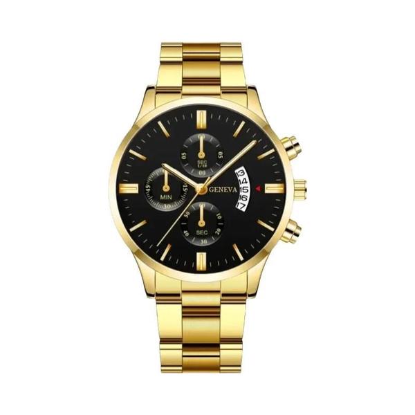 Relógio Masculino de Quartzo Luxo em Aço Inoxidável com Calendário Relógio Masculino de Quartzo Luxo em Aço Inoxidável com Calendário