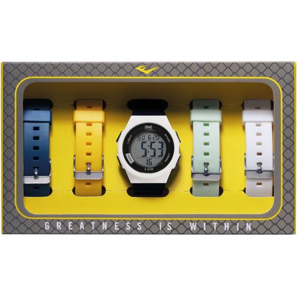 Imagem de Relógio Masculino Digital Everlast Kit 4 Pulseiras E73713