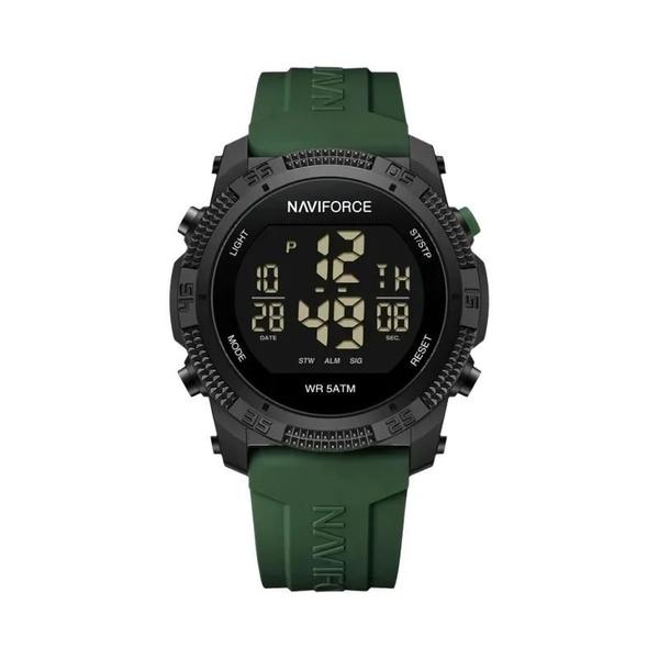 Imagem de Relógio Masculino Digital Naviforce NF7104 - À Prova D'água com Display LCD e Pulseira de Silicone