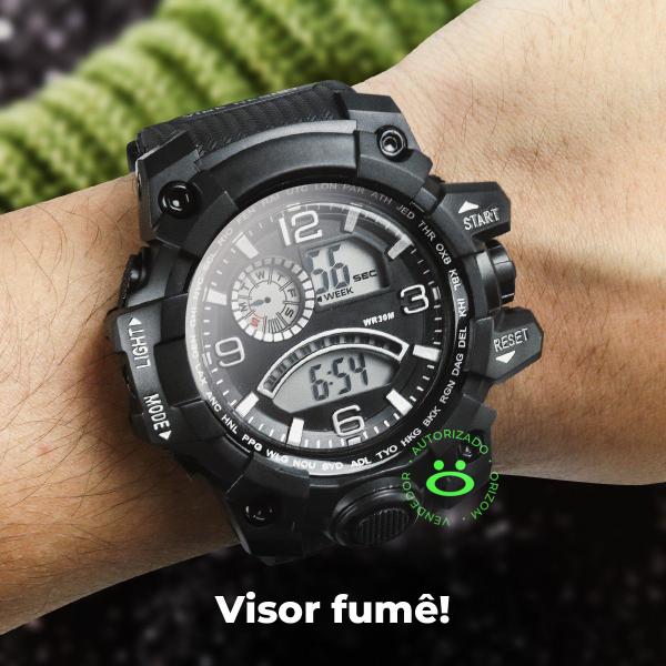 Imagem de Relógio Masculino digital pulseira silicone barato moda