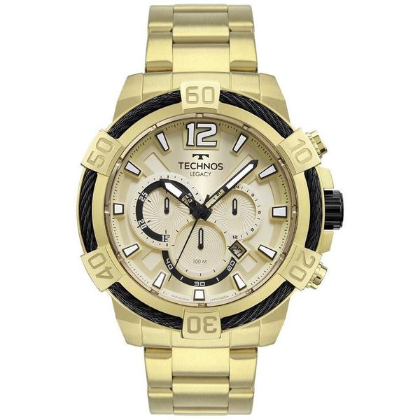 Imagem de Relógio masculino dourado technos legacy original js26aw/1d