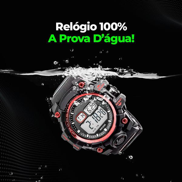 Relógio Masculino esportivo militar corrida Prova D'agua digital presente pai homem original - Orizom Imagem de Relógio Masculino esportivo militar corrida Prova D'agua digital presente pai homem original