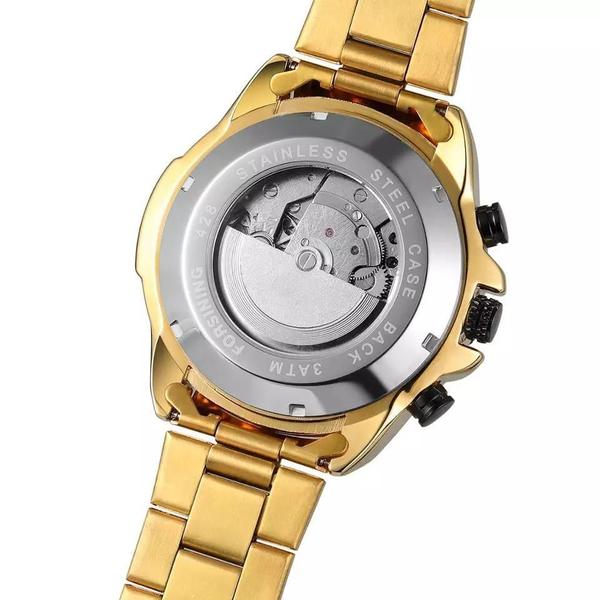 Imagem de Relógio Masculino Forsining Automatico 428 Dourado Inox