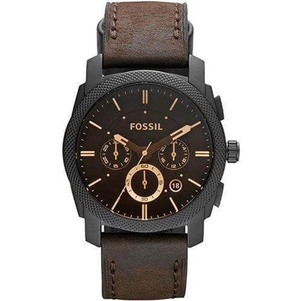 Imagem de Relógio Masculino Fossil Analóigo Social Couro Marrom FFS4656/Z