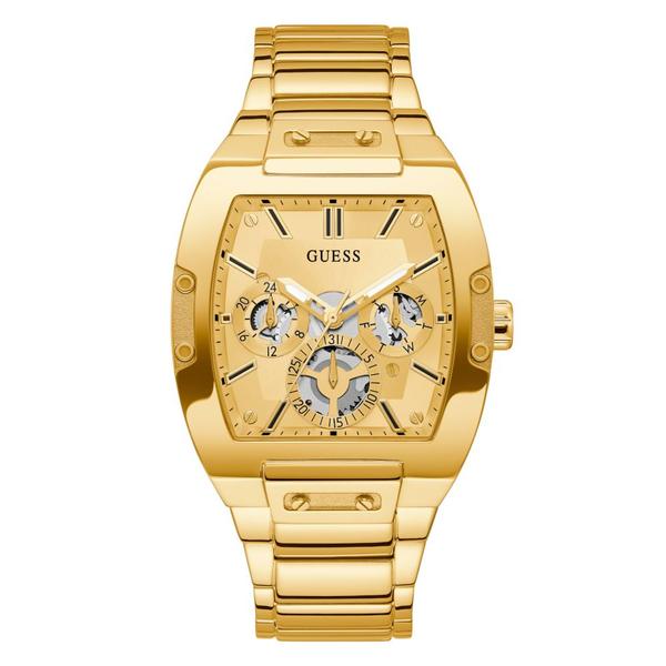 Imagem de Relógio Masculino Guess Multifunção Quadrado Dourado