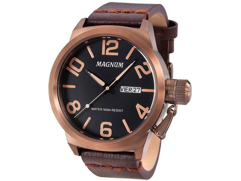 Relógio Masculino Magnum Analógico - Esportivo MA33399R Marrom Imagem de Relógio Masculino Magnum Analógico - Esportivo MA33399R Marrom