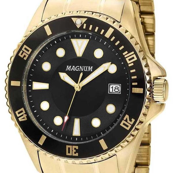 Imagem de Relógio Masculino Magnum Analogico MA33059U - Dourado