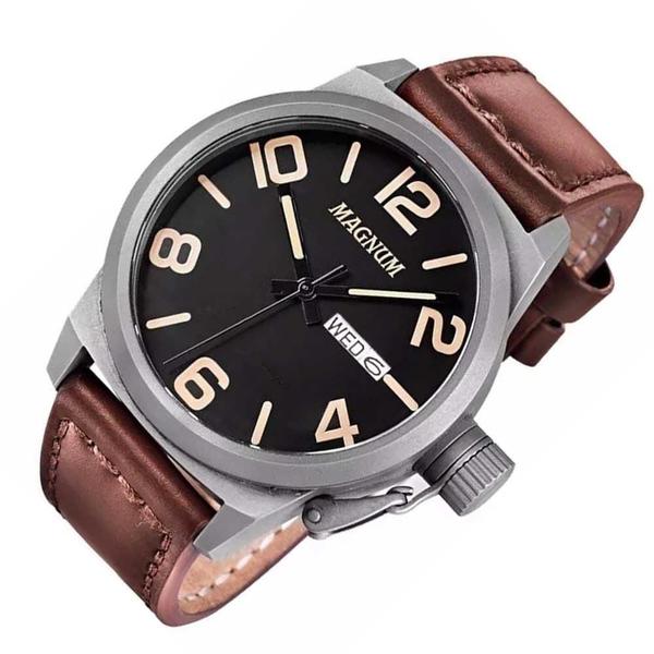 Relógio Masculino Magnum Analógico MA33406C - Cinza Imagem de Relógio Masculino Magnum Analógico MA33406C - Cinza