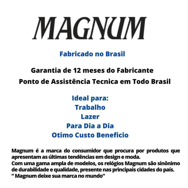 Imagem de Relógio Masculino Magnum MA35191P Cronógrafo Prata