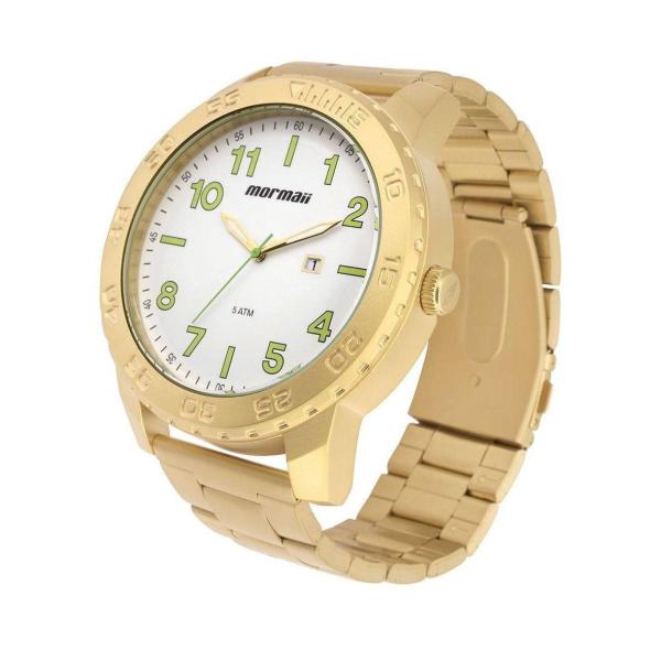 Imagem de Relógio Masculino Mormaii Ref: Mo2115be/4b Big Case Dourado