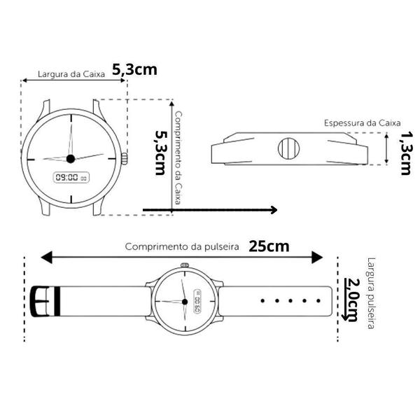 Imagem de Relogio Masculino Prata Seculos 20909G0Svna4