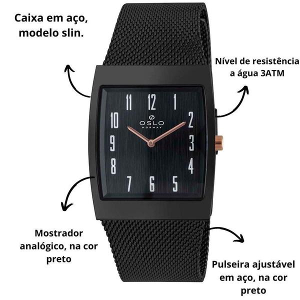 Imagem de Relogio Masculino Preto Oslo Ogpsss9T001 P2Px