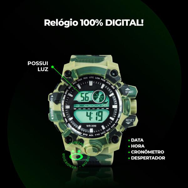 Imagem de Relógio Masculino prova dagua digital silicone envio 24h