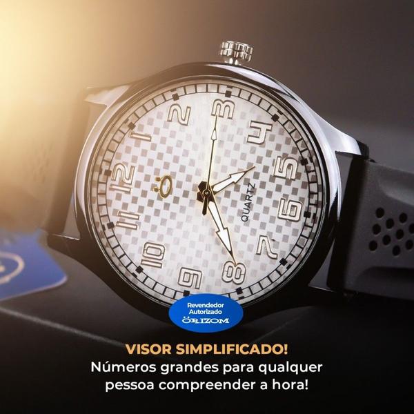 Imagem de Relógio Masculino pulseira silicone analógico presente