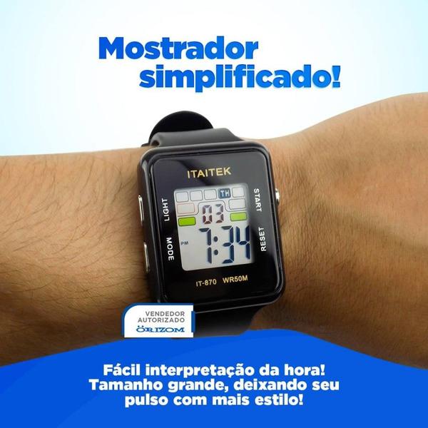 Imagem de Relógio Masculino resistente pulseira silicone original