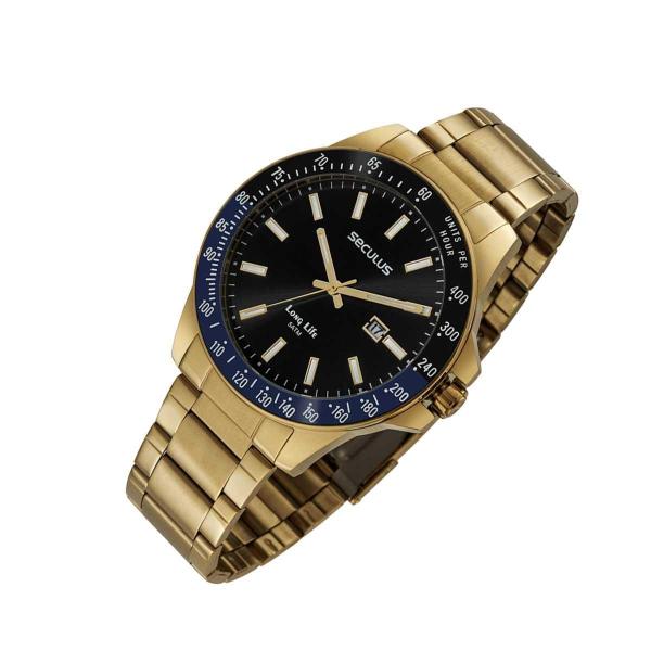 Relógio Masculino Seculus Analógico 44043GPSVDA2 Dourado Imagem de Relógio Masculino Seculus Analógico 44043GPSVDA2 Dourado