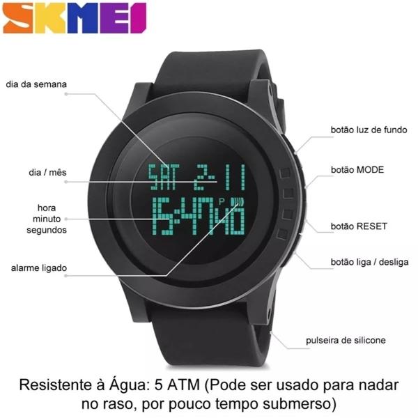 Imagem de Relógio Masculino Skmei Digital 1142 Preto