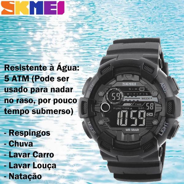 Imagem de Relógio Masculino Skmei Digital 1243 Preto