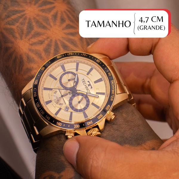 Imagem de Relógio Masculino Technos Analógico Dourado Grandtech JS26AEW/1D