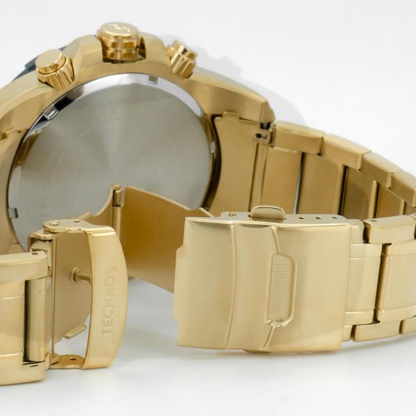 Imagem de Relógio Masculino Technos Legacy Dourado Cronógrafo Original Prova D'água Garantia 1 ano OS20IQ/4A