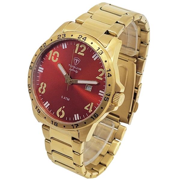 Imagem de Relógio Masculino Tuguir Analógico Infinity TGI37103 Dourado e Vermelho