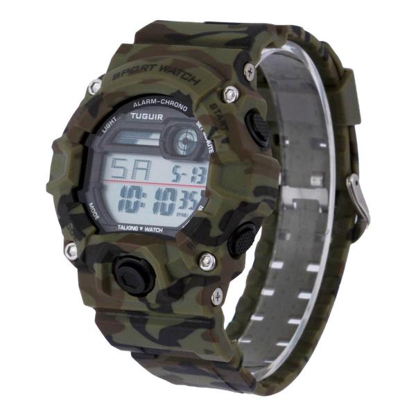 Imagem de Relógio Masculino Tuguir Digital Tg130 - Verde Camuflado