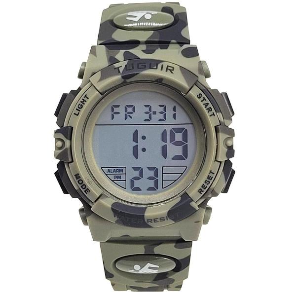 Imagem de Relógio Masculino Tuguir Digital Tg30345 Verde Camuflado