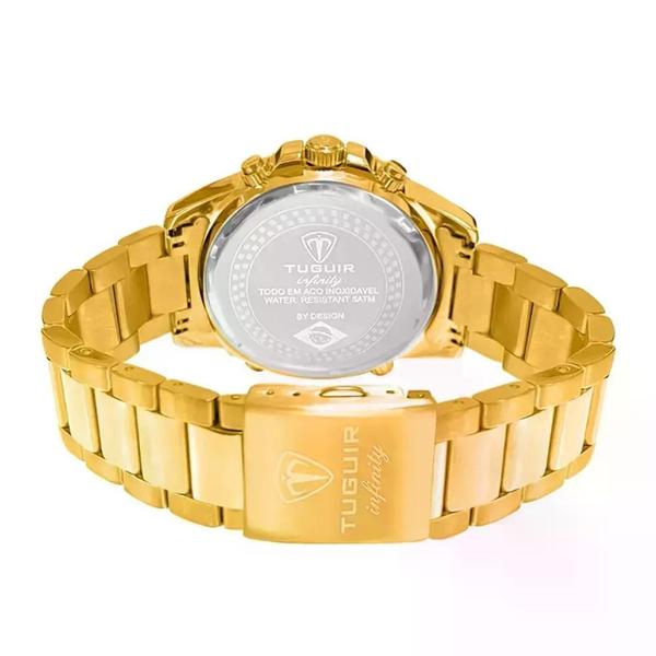 Imagem de Relógio Masculino Tuguir Infinity Dourado TGI37017