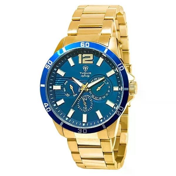 Imagem de Relógio Masculino Tuguir Infinity Dourado TGI37039