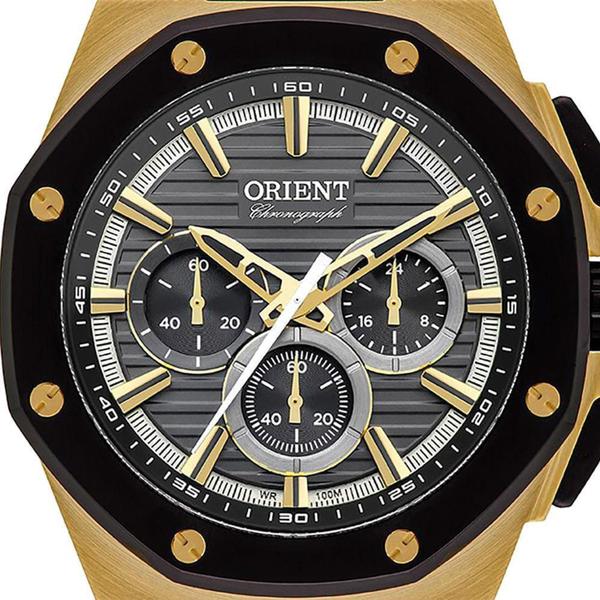 Imagem de Relógio Masculino Unique Orient Dourado MGSSC051 G1KX