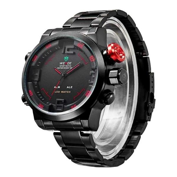 Imagem de Relógio Masculino Weide Anadigi WH-2309B 10149 Vermelho