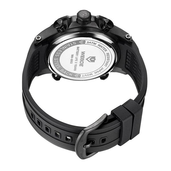 Imagem de Relógio Masculino Weide Anadigi Wh5209B - Preto E ul