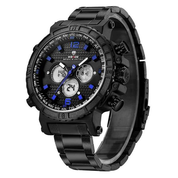 Imagem de Relógio Masculino Weide Anadigi Wh6305B - Preto E ul