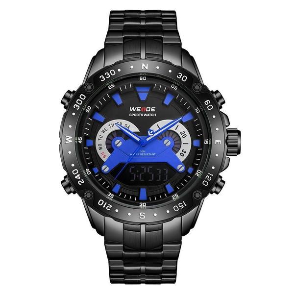 Imagem de Relógio Masculino Weide Anadigi Wh8501B - Preto E ul