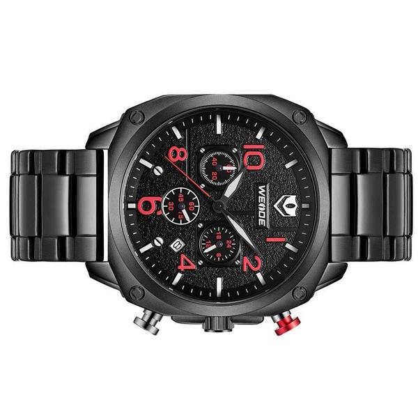 Imagem de Relógio Masculino Weide Analogico WD009B A10487 Pto/Vermelho