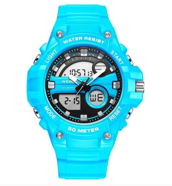 Imagem de Relógio Masculino Weide Wa3J8010 Digital Esportivo Azul