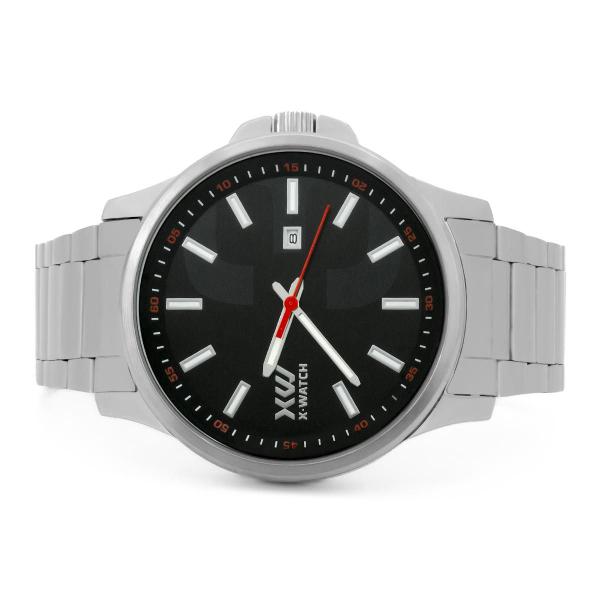 Imagem de Relógio Masculino X-Watch Prata Xteel Sport Original Prova D'água Garantia 1 ano