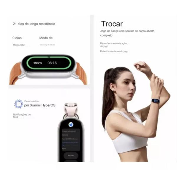 Imagem de Relógio Mi Band 9 Xiaomi Global Lançamento Top Original