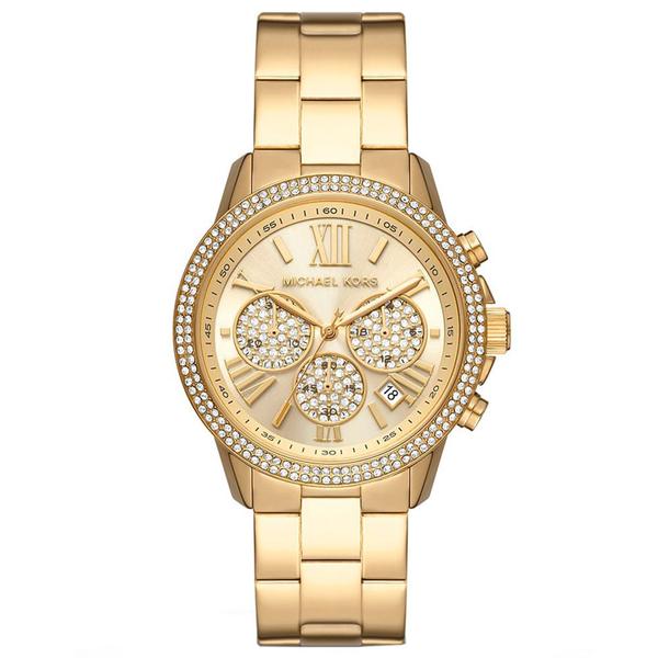 Imagem de Relógio MICHAEL KORS feminino dourado cronógrafo MK7199/1DN