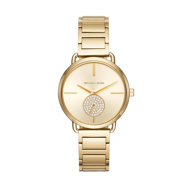 Imagem de Relógio Michael Kors Portia MK3639 feminino dourado 37 mm