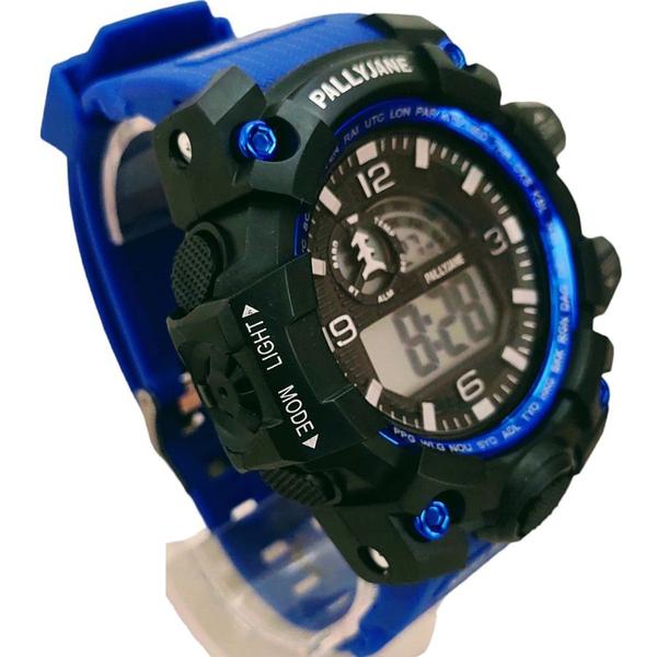 Imagem de Relógio Militar Azul de Pulso Digital Moda Youtubers 2024