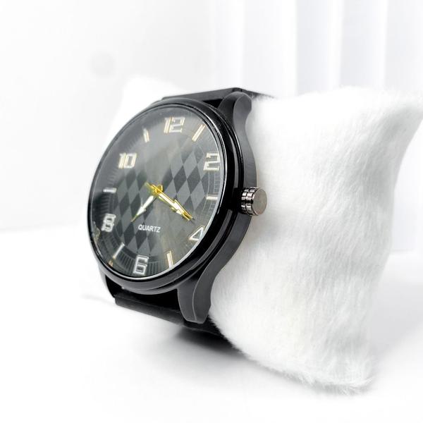 Imagem de Relógio moderno modelo losango masculino pulseira silicone  estiloso