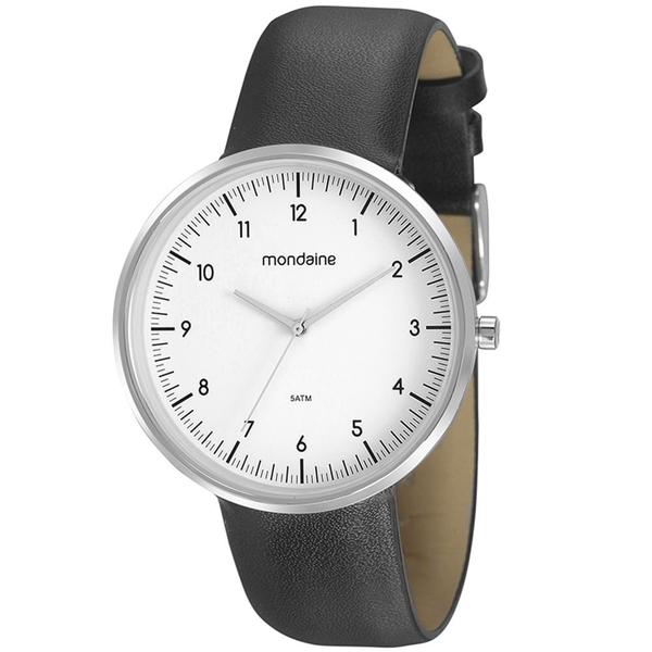 Imagem de Relógio MONDAINE couro preto masculino 32152G0MVNH2