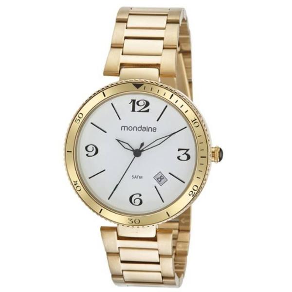 Imagem de Relógio Mondaine Feminino 32449Lpmvde1 Dourado F Branco