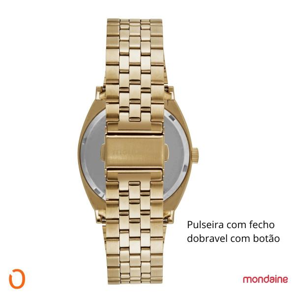 Imagem de Relógio Mondaine Feminino 32541GPMVDE1 Dourado F Cinza