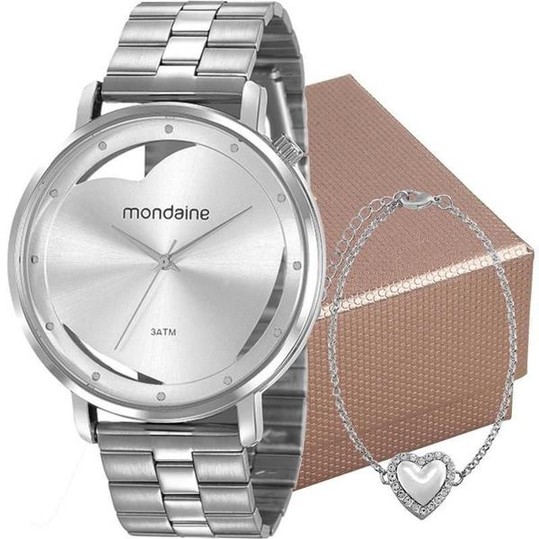 Imagem de Relógio Mondaine Feminino Com Pulseira 53748L0MKNE3K1 Kit