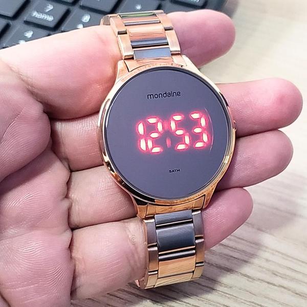 Imagem de Relógio Mondaine Feminino Digital Aço Rosé 32060LPMVRE2