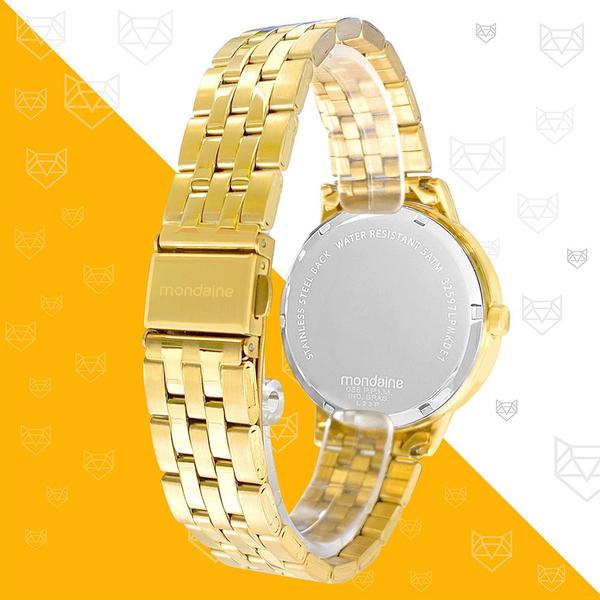 Imagem de Relógio Mondaine Feminino Dourado Original Luxo Prova Dágua