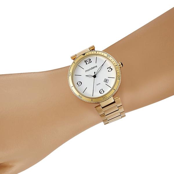 Imagem de Relógio Mondaine Feminino Dourado Ref - 32449LPMVDE1