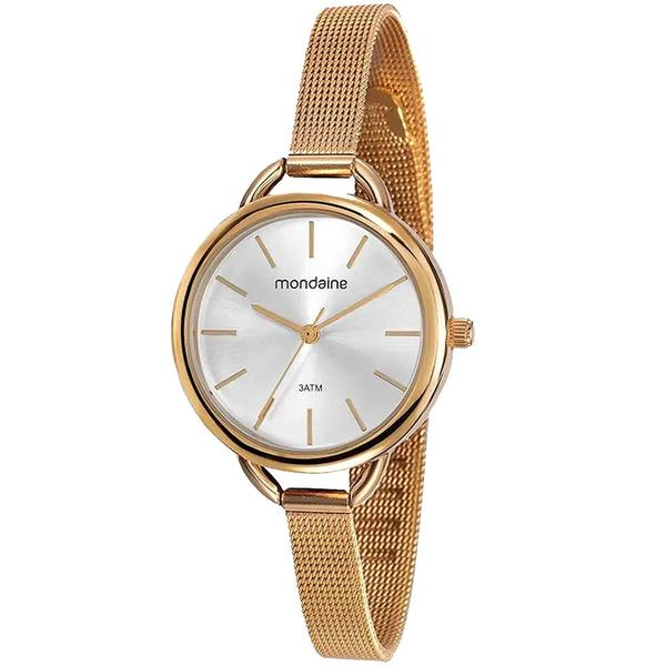 Imagem de Relógio MONDAINE feminino esteira dourado 53612LPMVDE1